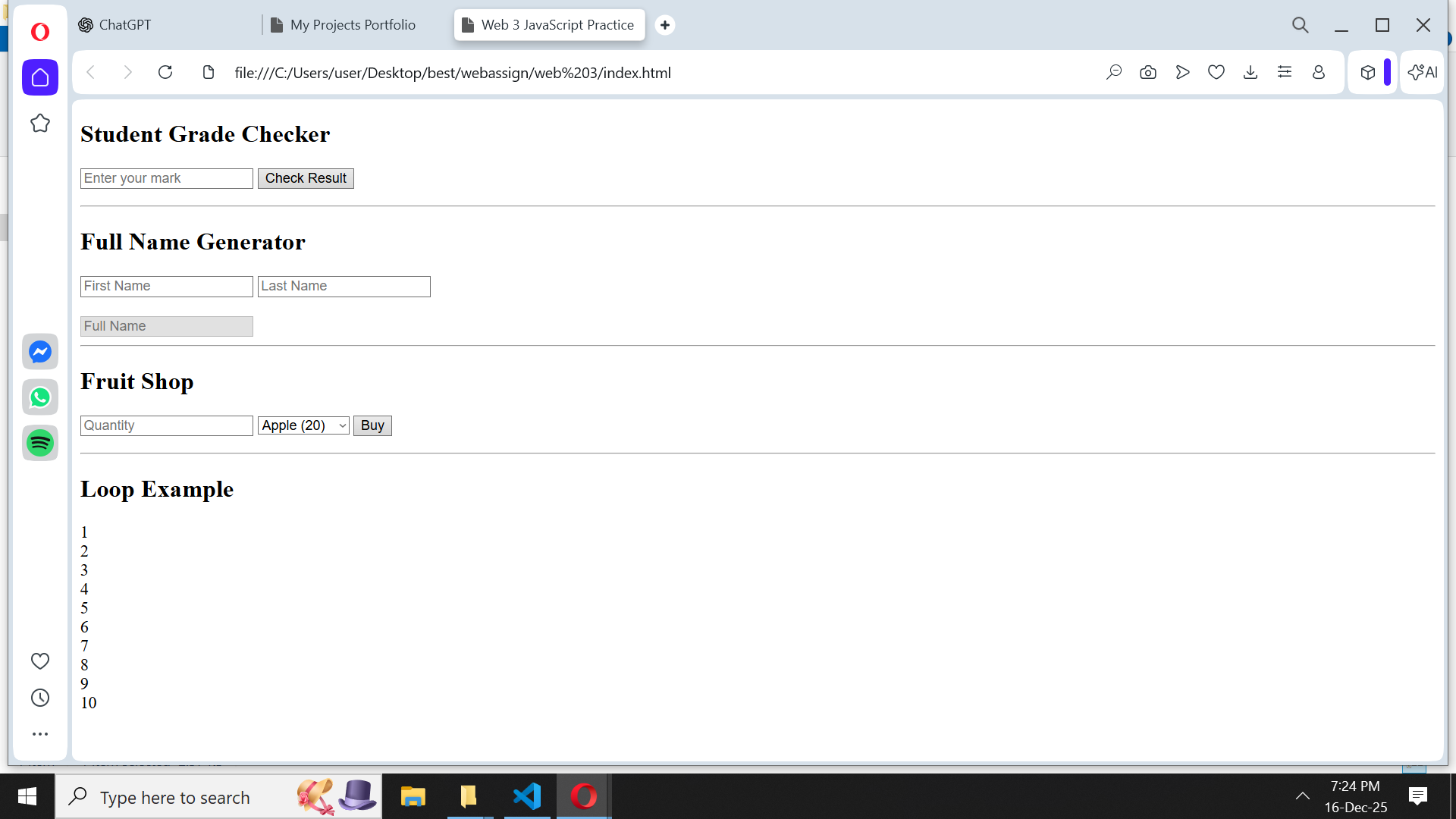 Screenshot of Project 3: To-Do App