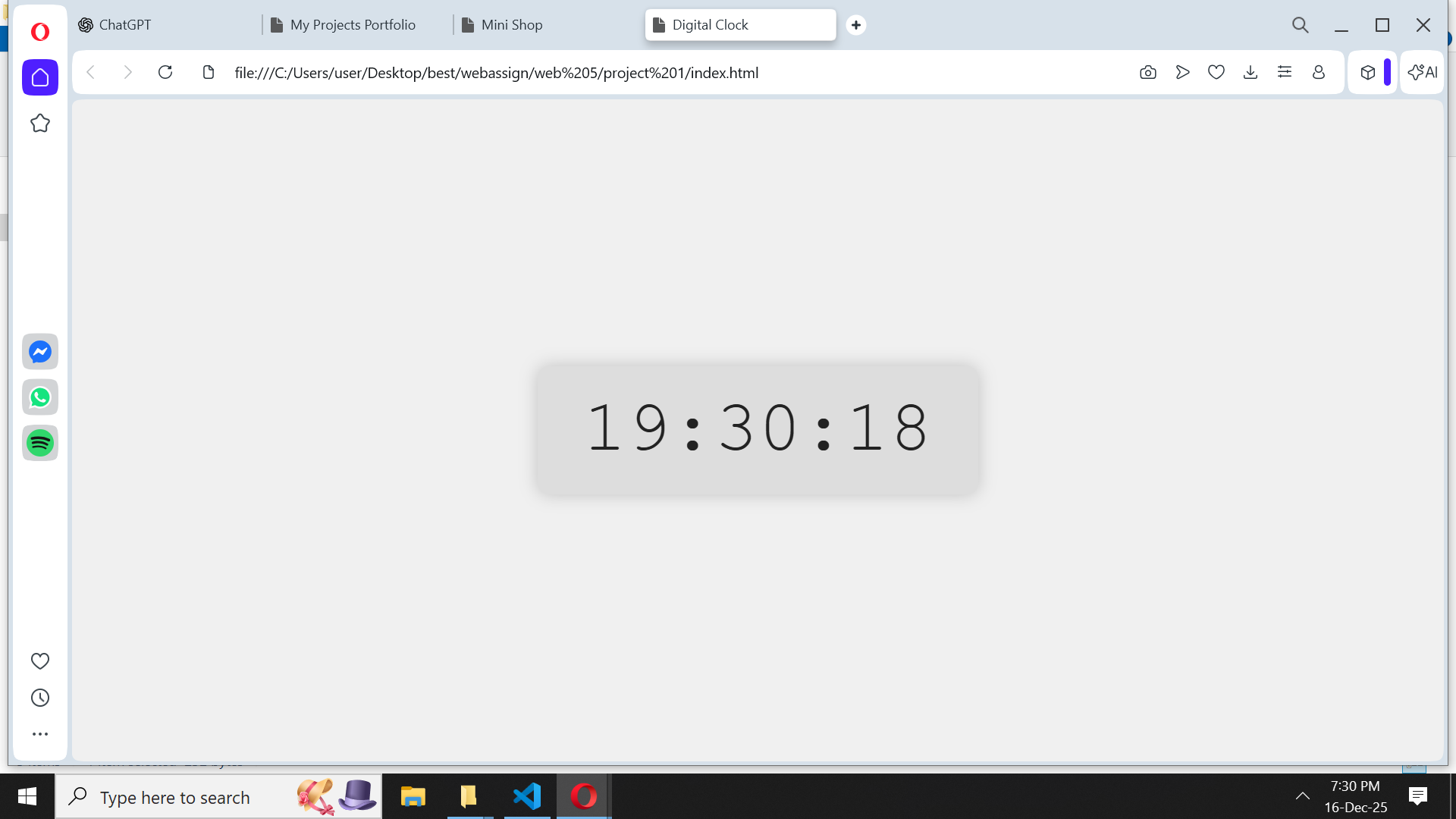 Screenshot of Project 3: To-Do App