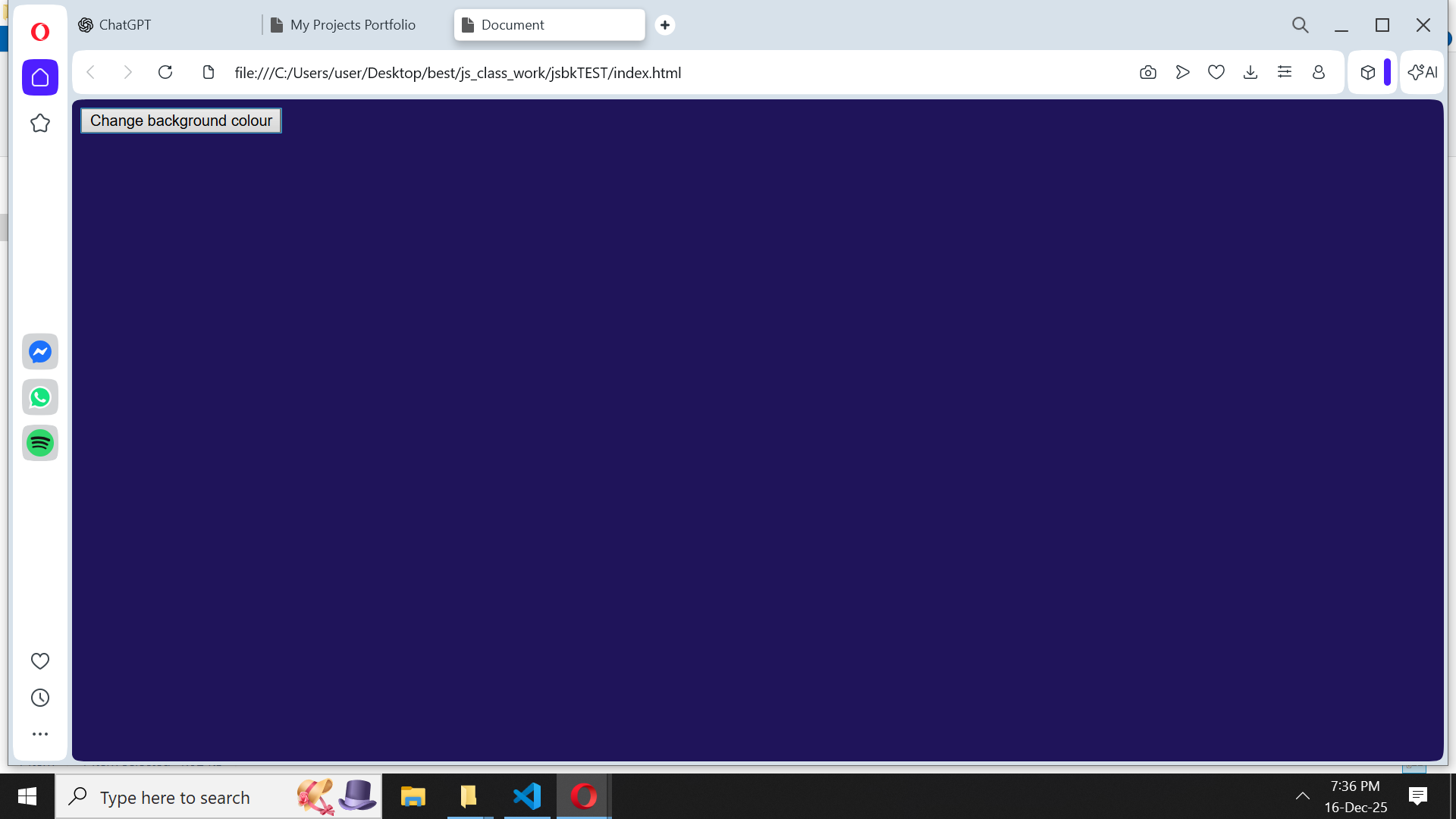 Screenshot of Project 3: To-Do App