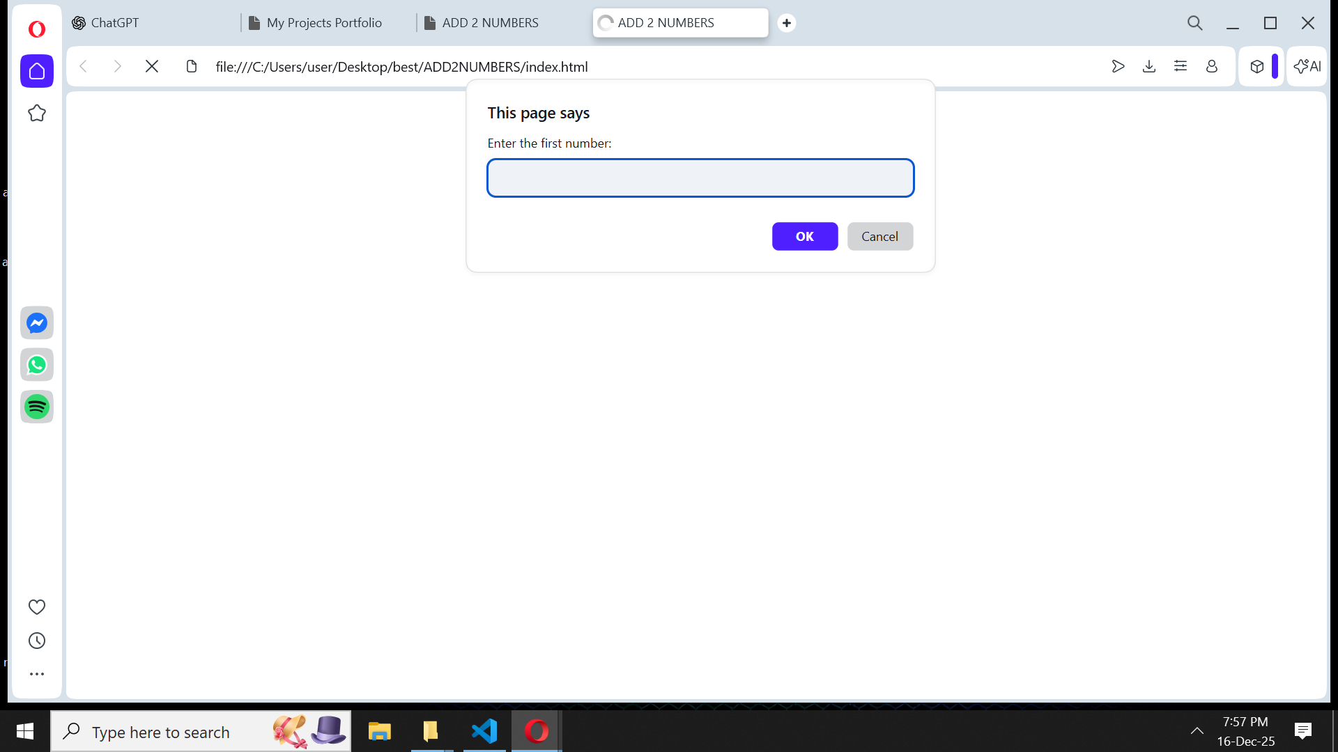 Screenshot of Project 3: To-Do App