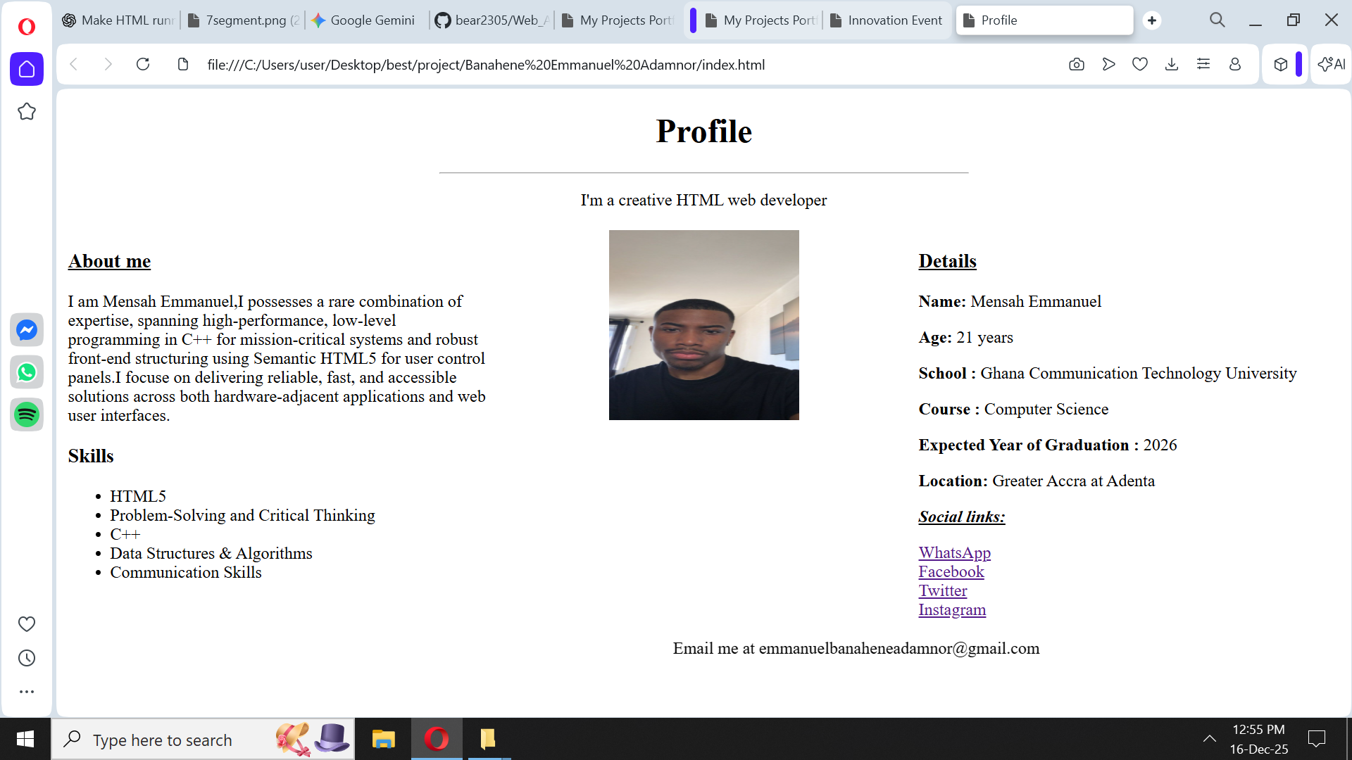 Screenshot of Project 2: E-commerce Mockup