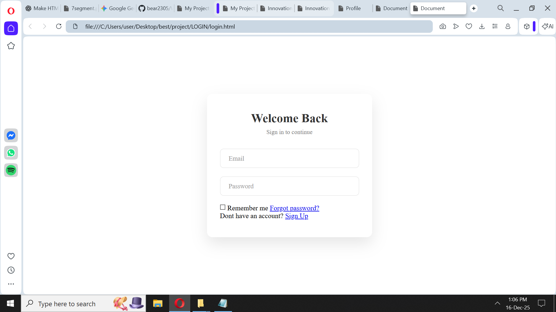 Screenshot of Project 3: To-Do App