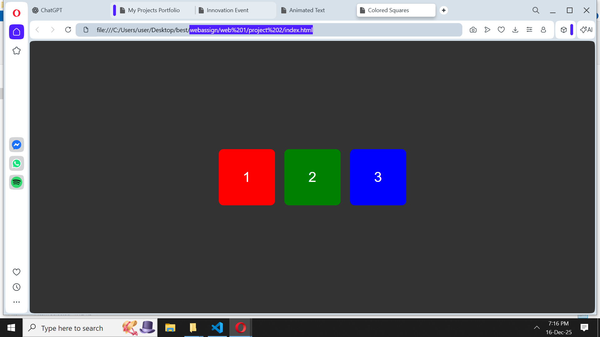 Screenshot of Project 3: To-Do App
